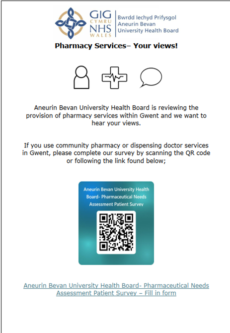 pharmacy services patient survey 