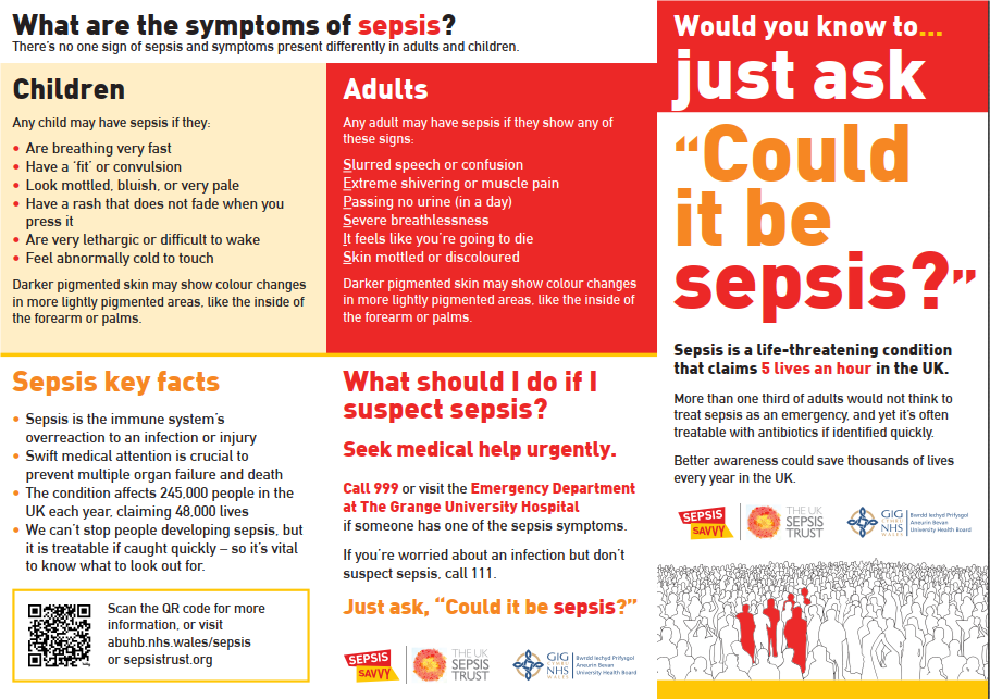 could it be sepsis leaflet English