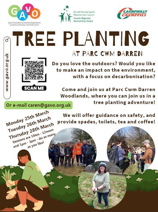 GAVO tree planting event poster
